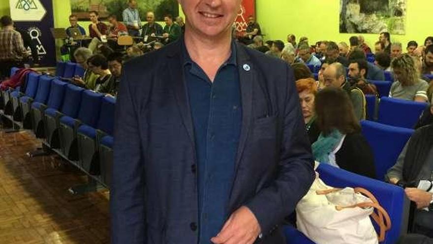 El presidente de Europarc, Ignace Schops, en Covadonga.