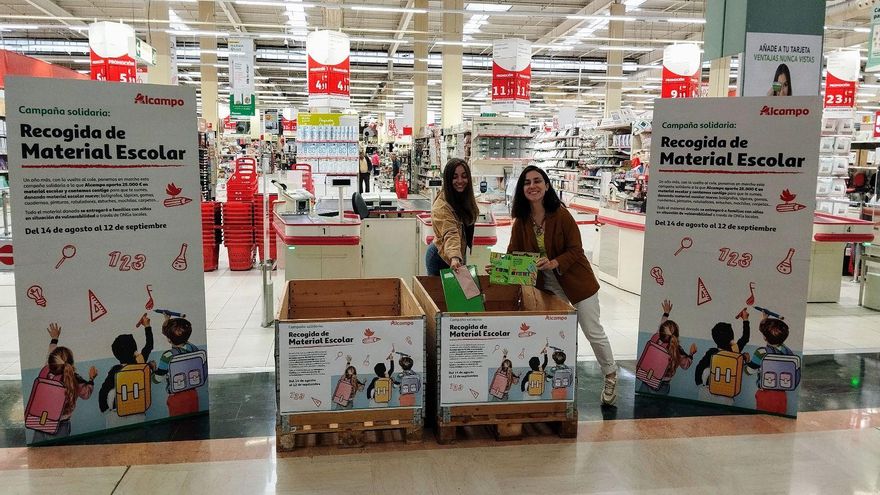 L&#039;Alcampo de l&#039;Espai Gironès fa una campanya de recollida de material escolar