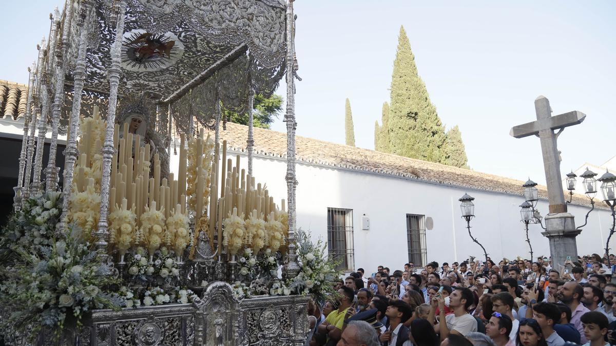 La Virgen de la Paz, en la plaza de Capuchinos.