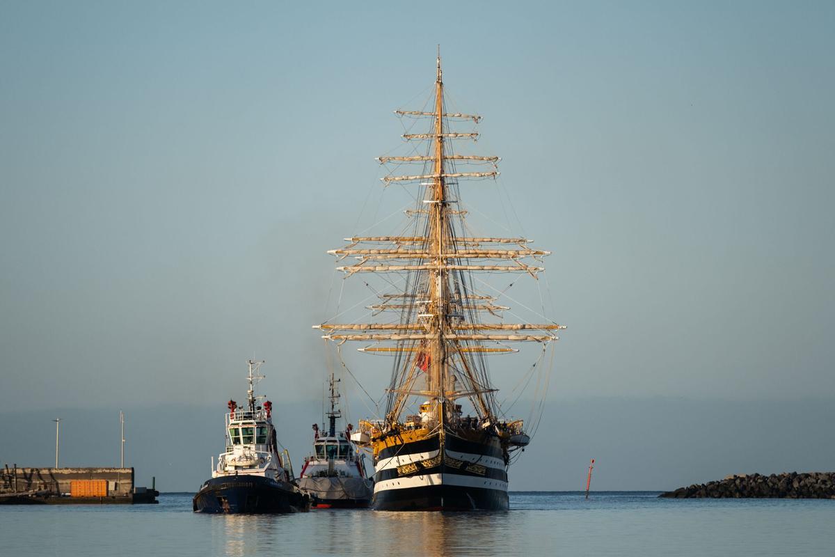 Llegada del barco 'Amerigo Vespucci' a Santa Cruz de Tenerife