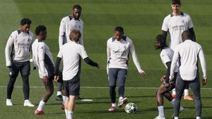 Última sesión de entrenamiento del Real Madrid previa al duelo frente al Manchester City.