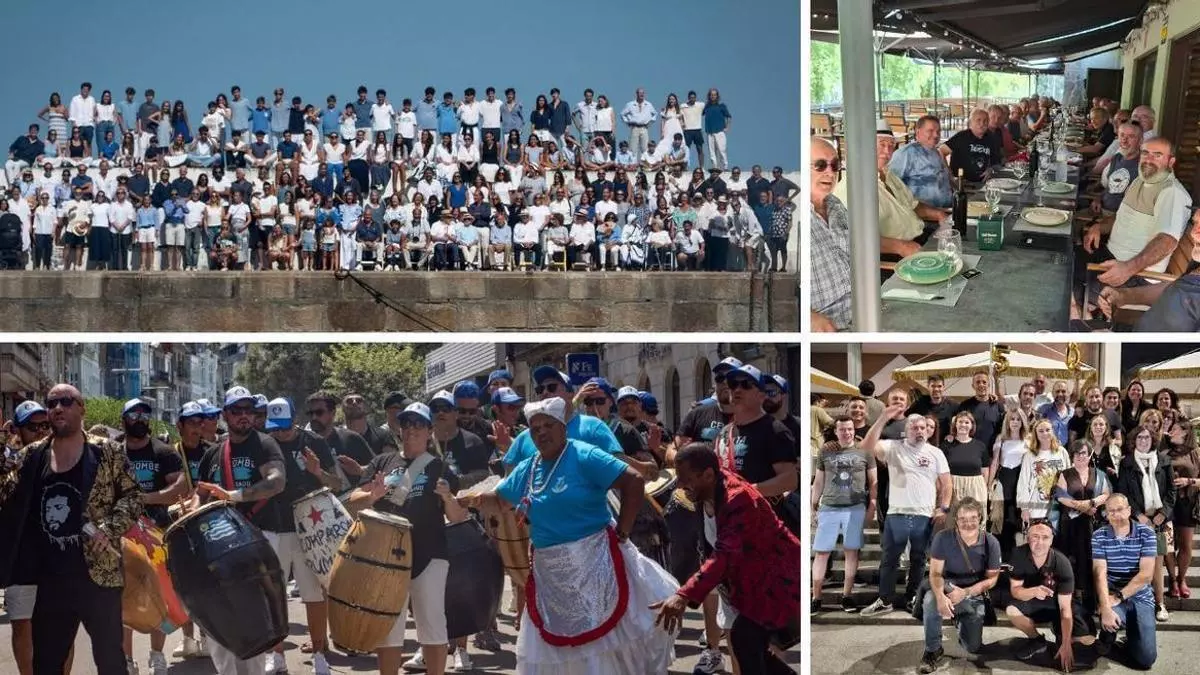Cinco generaciones de una familia viguesa se reúnen en Canido para celebrar los 100 años de «A Xeitosa»