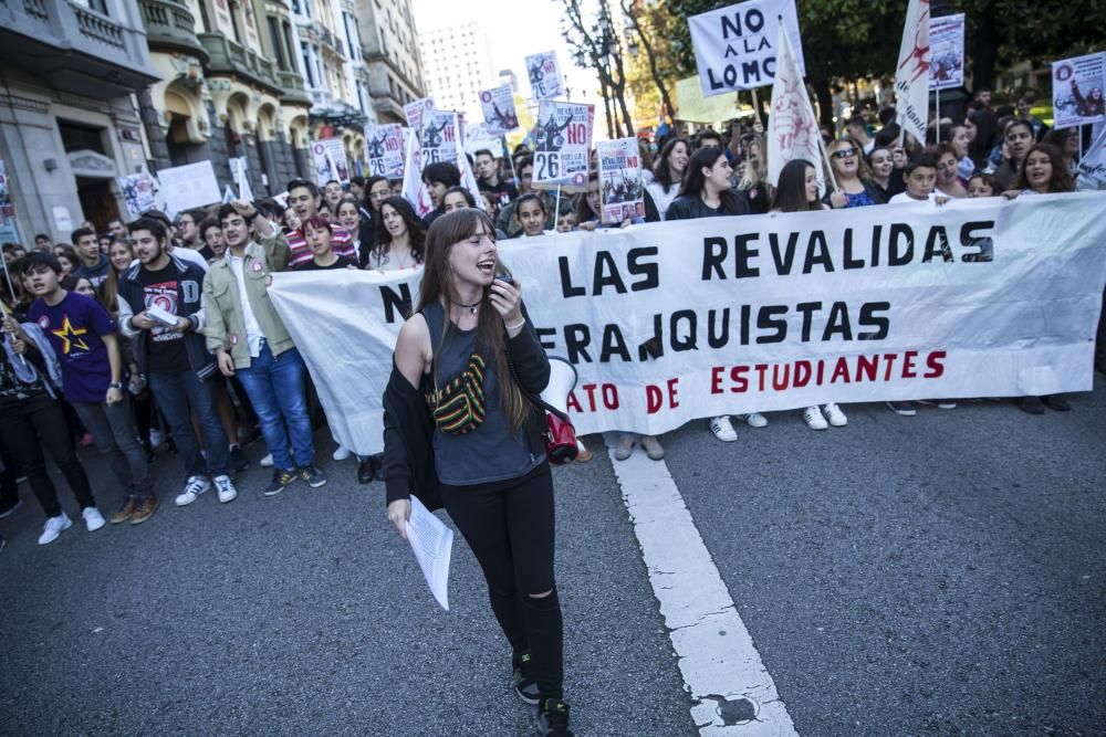 Manifestación de estudiantes contra la LOMCE