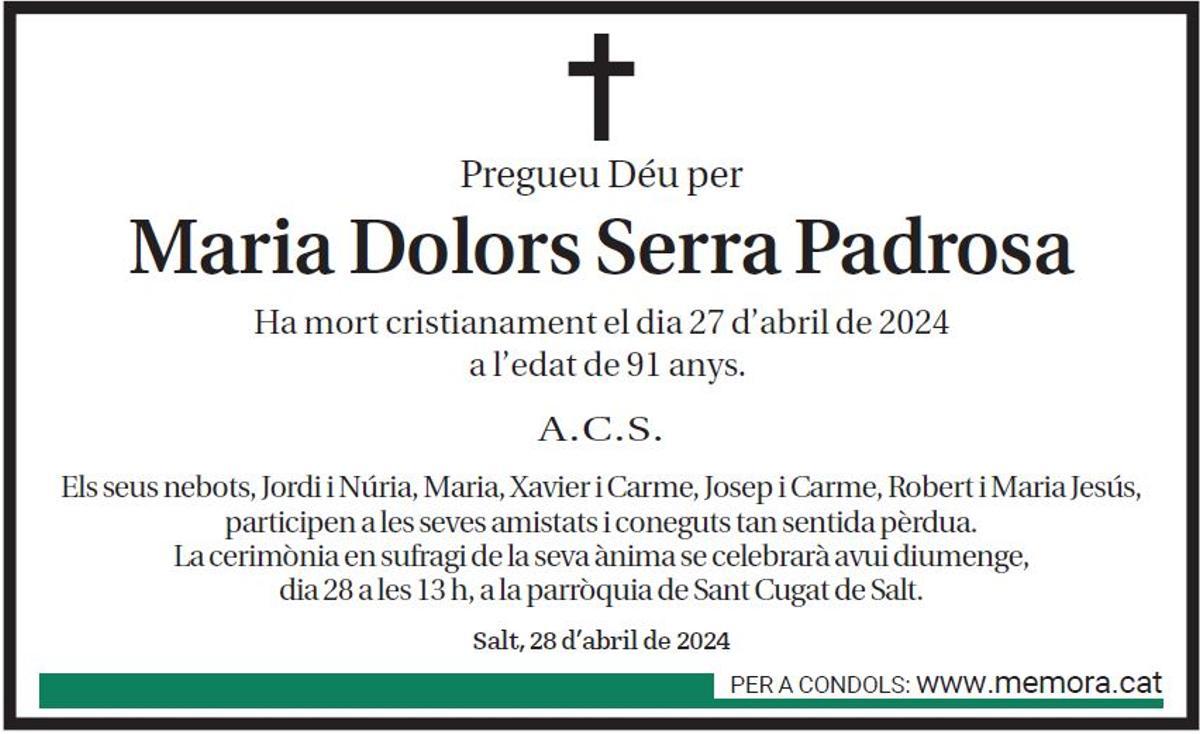 Maria Dolors Serra Padrosa