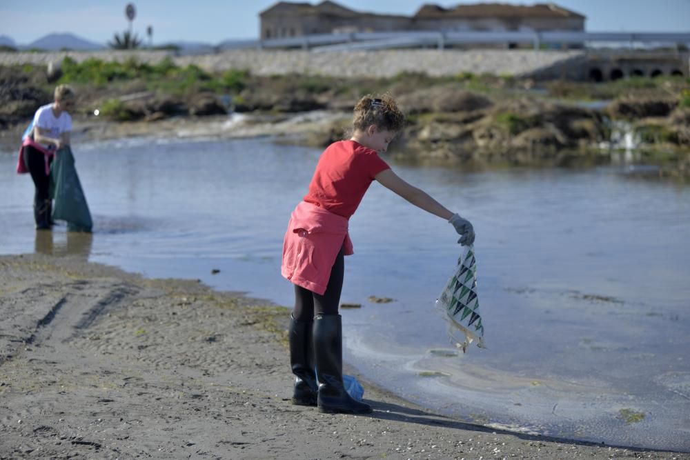 Recogida de plásticos en el Mar Menor