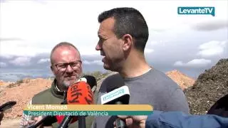 El President de la Diputació de València Vicent Mompó, es va desplaçar fins a la planta de reciclatge de Sant Antoni de Requena