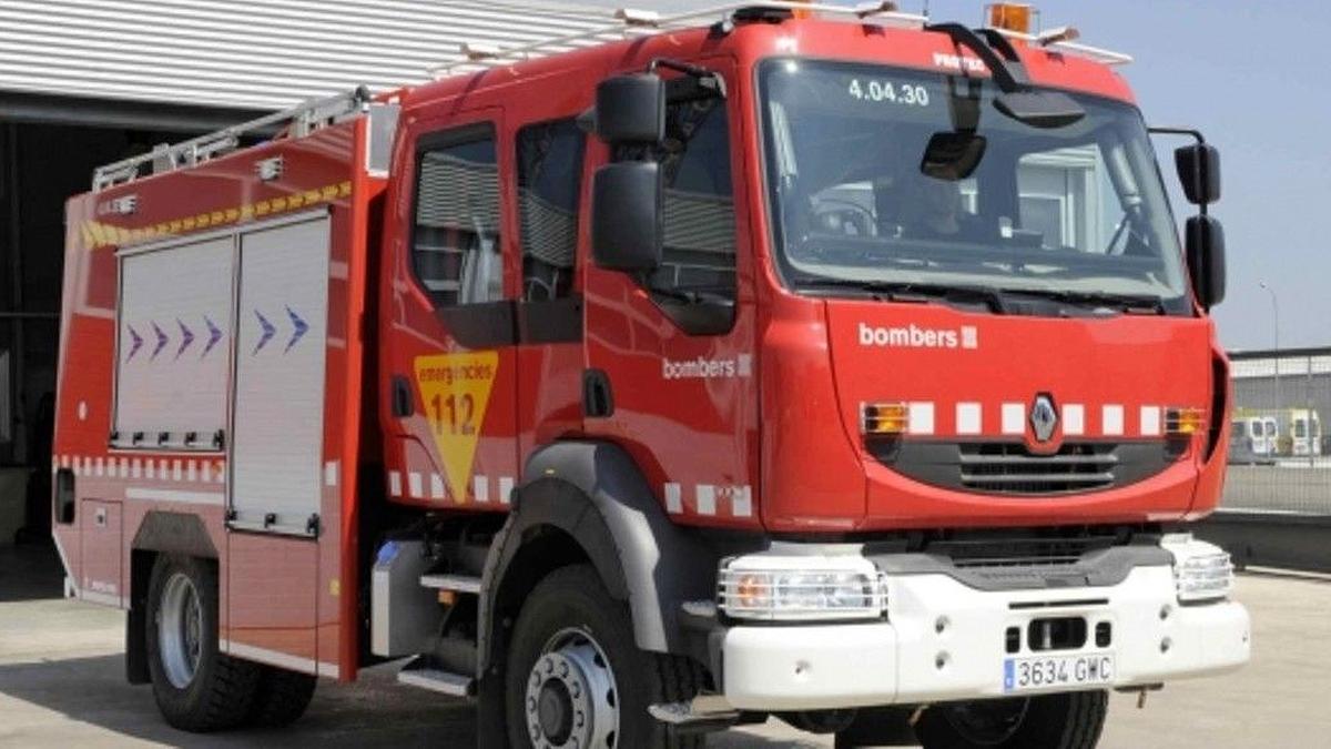 Un camión de Bomberos de la Generalitat de Cataluña.