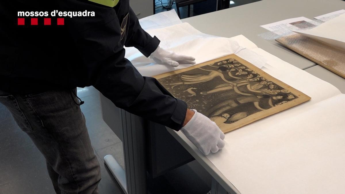 Mossos de la unidad de patrimonio histórico