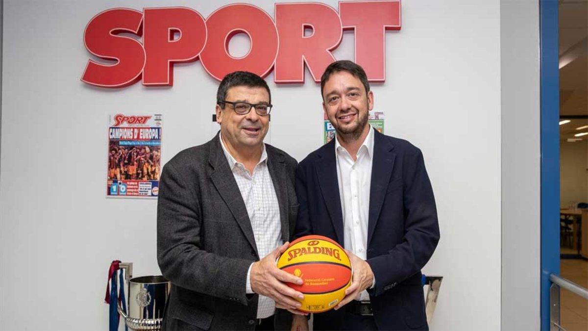 Ferran Aril visitó SPORT y departió con nuestro director Ernest Folch