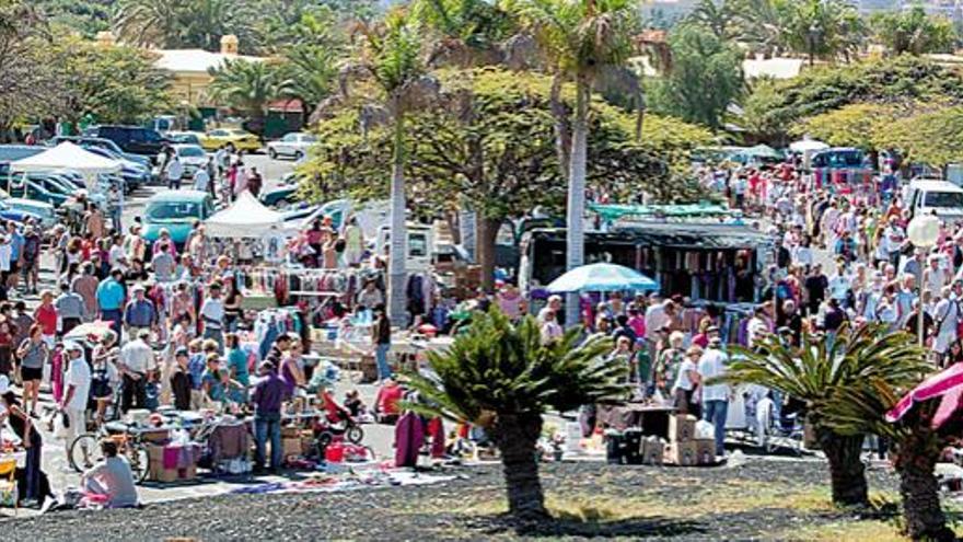 El mercadillo de Maspalomas se traslada al Parque Europeo por las obras del nuevo mercado municipal