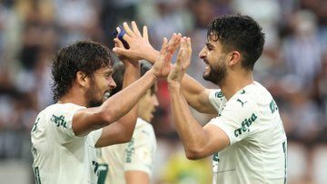 Los jugadores del Palmeiras celebran su victoria