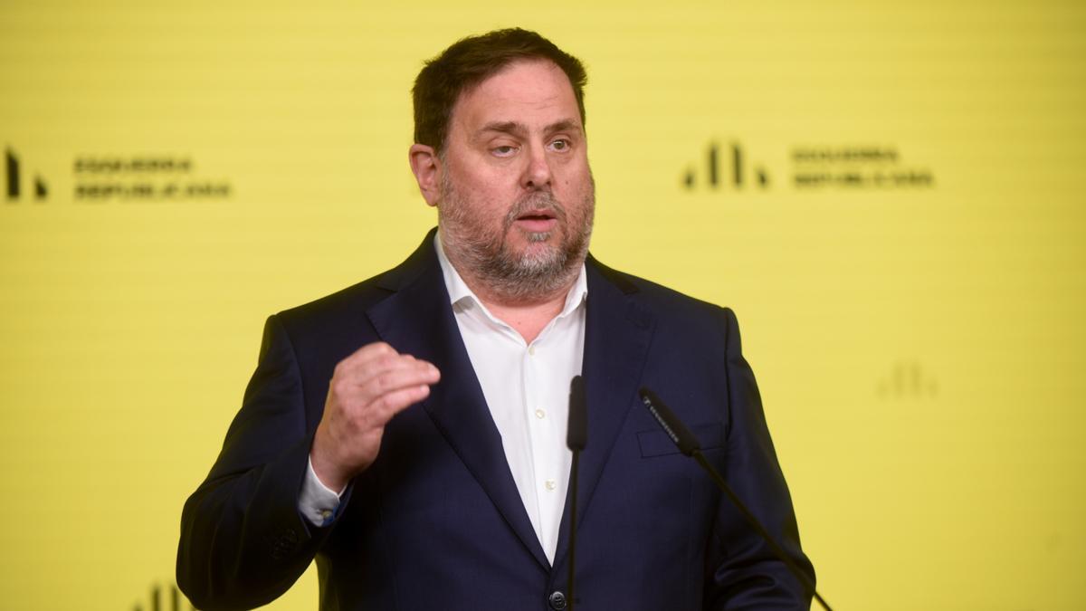 El líder de ERC, Oriol Junqueras