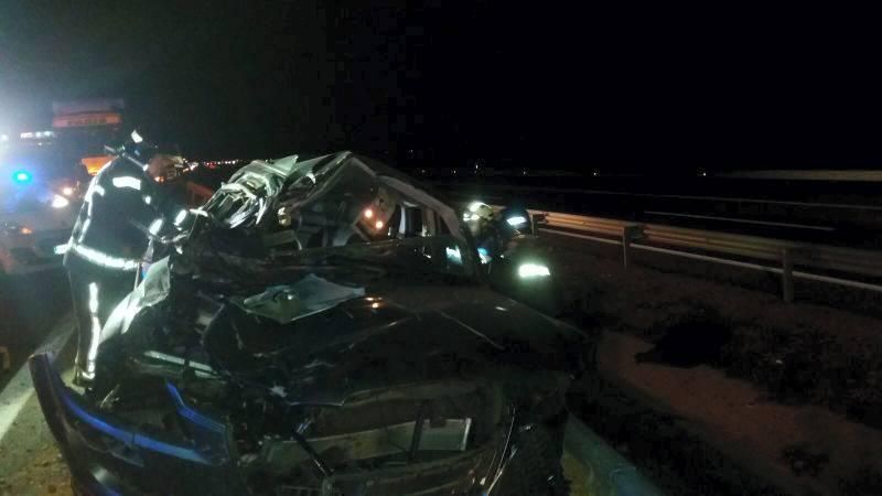Un accidente con un herido corta la autovía A-2 a la altura de Ariza