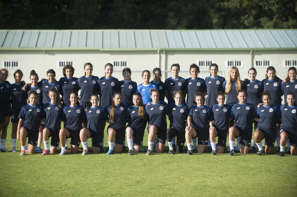 Los equipos femeninos del Deportivo dan sus primeros pasos en Abegondo