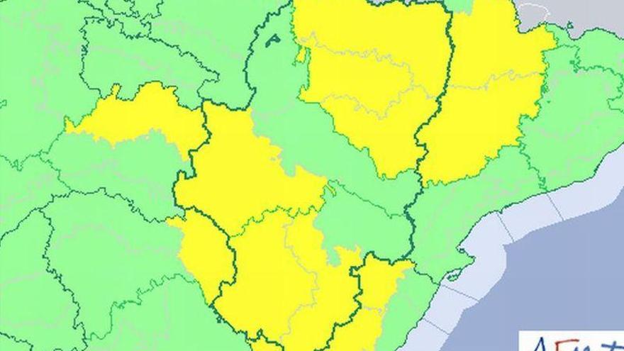 Alerta amarilla por lluvias y tormentas mañana en las tres provincias