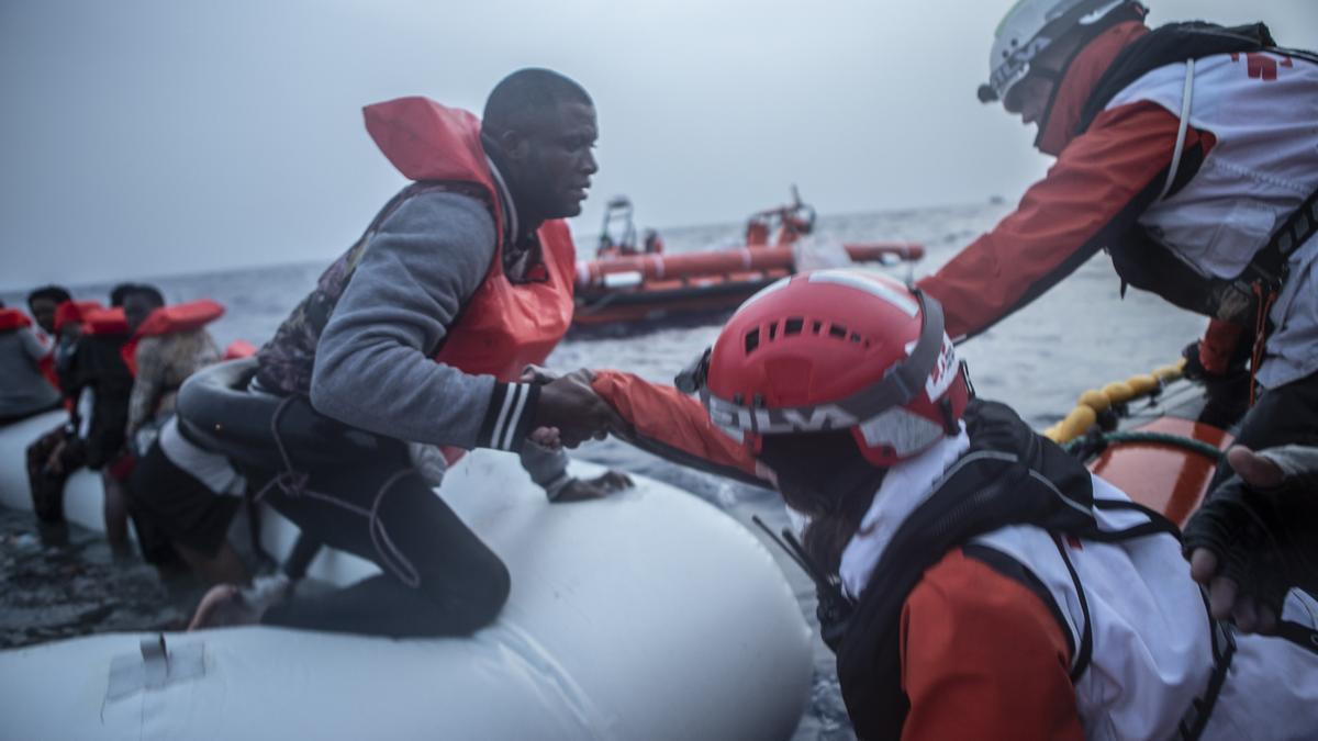 Un rescate de MSF en el Mediterráneo central