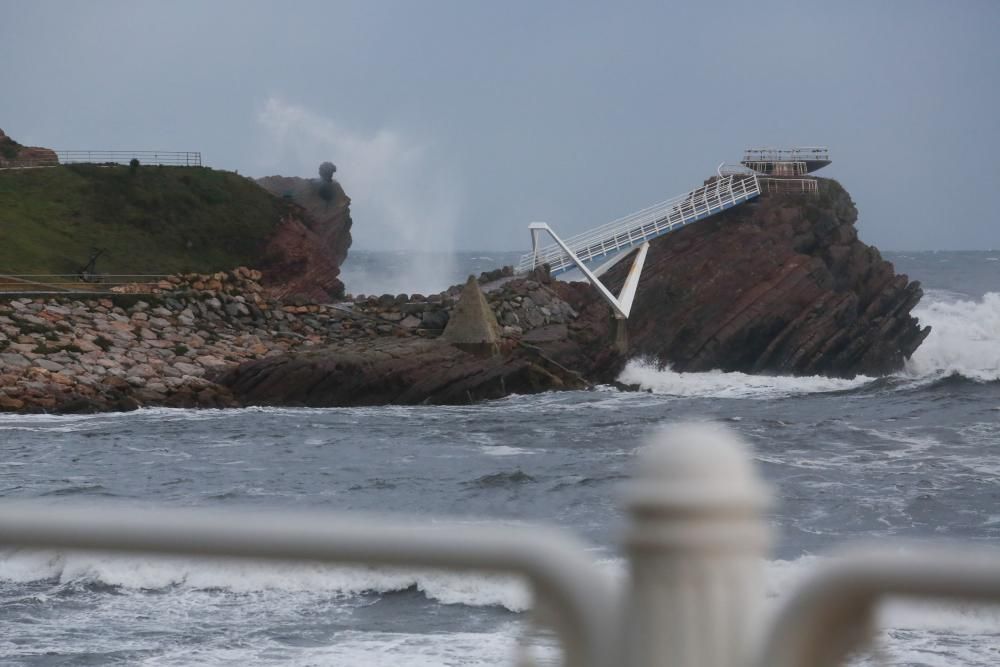 La borrasca "Bruno" se deja sentir en Asturias