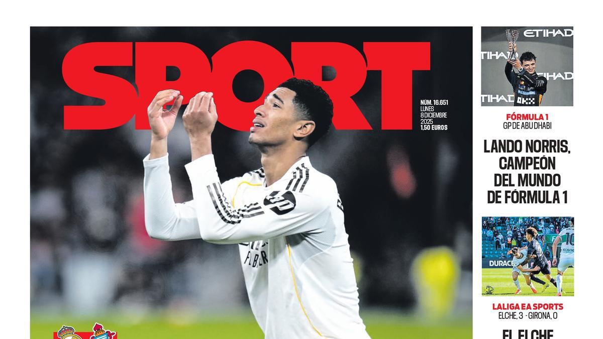 Esta es la portada de hoy lunes, 8 de diciembre de 2025