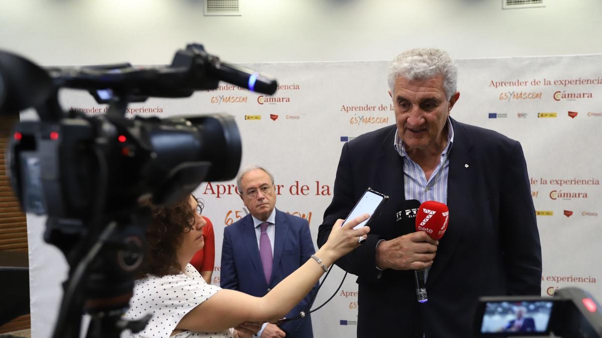 Fernando Romay, durante el acto &quot;Aprender de la experiencia&quot;.