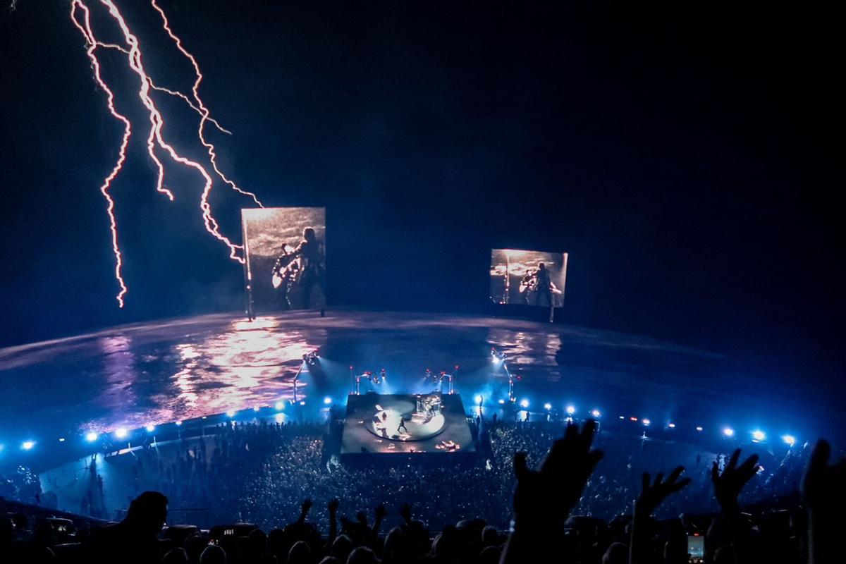 U2 en la inauguración del Sphere en 2023.