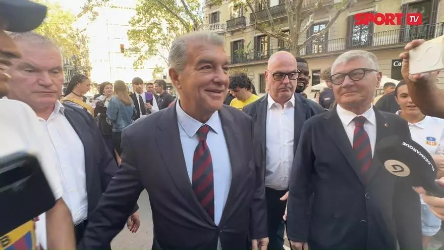 Joan Laporta: "Debemos tocar con los pies en el suelo. Esto no ha hecho más que empezar"