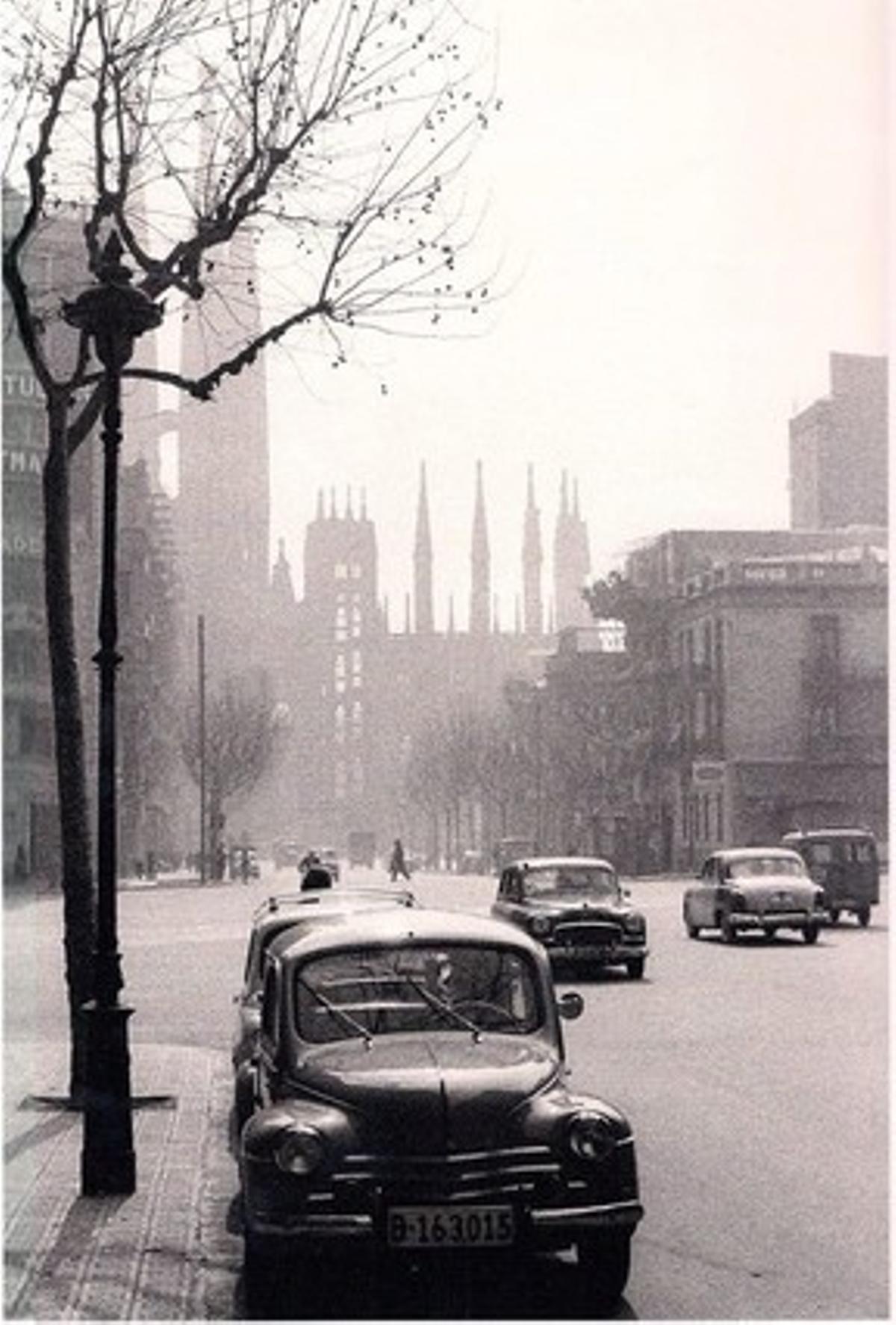 Sagrada Familia en los años 60.