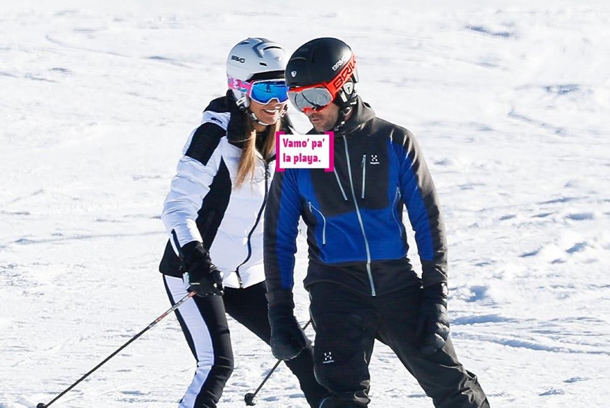 David Bisbal y Rosanna Zanetti de vacaciones en la nieve