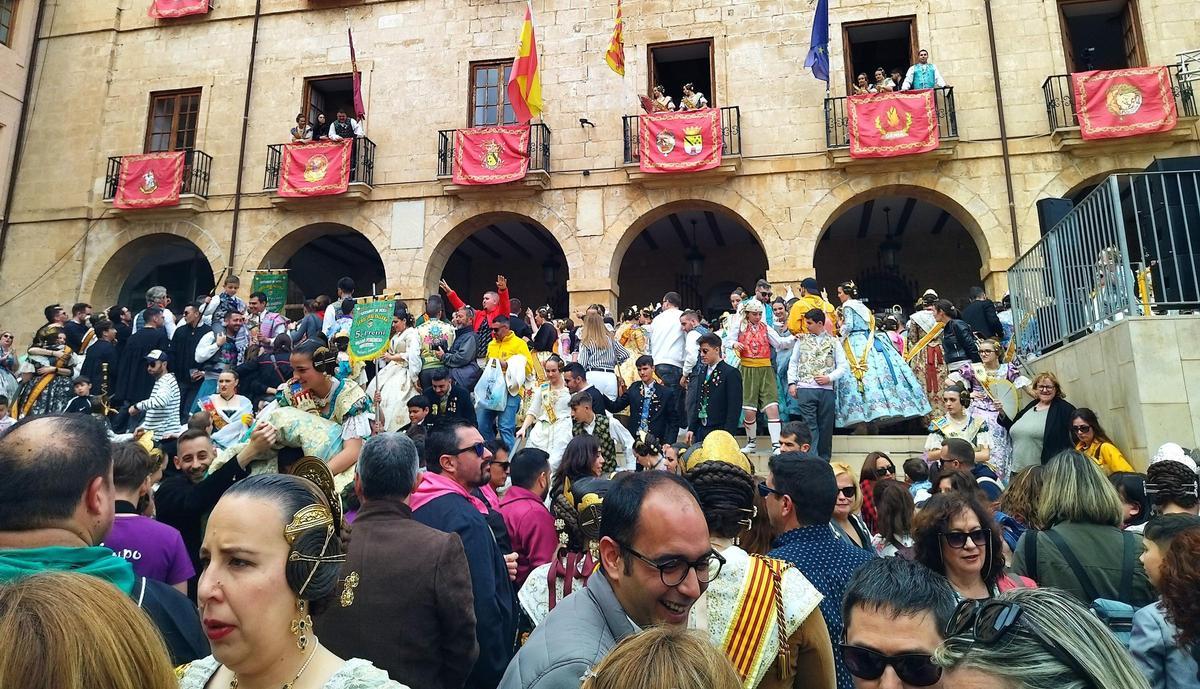 Imagen de las fallas de Dénia