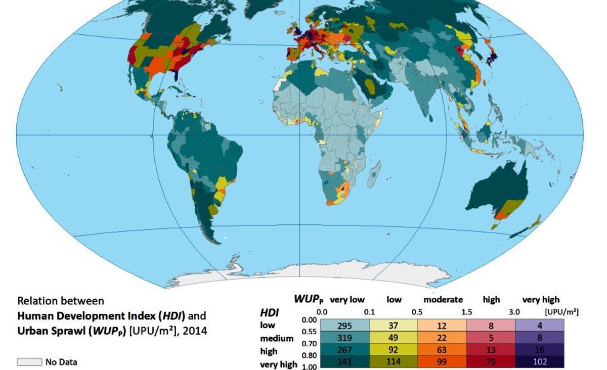 Alerta científica: augment galopant de l’expansió urbana arreu del món