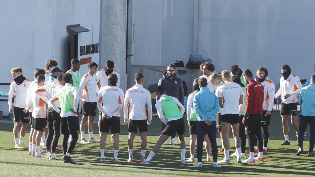 Imagen de archivo de un entrenamiento del Valencia CF.