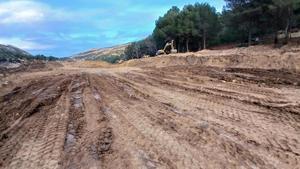Excavaciones cerca de la presa de Buseo
