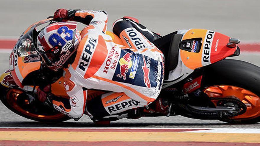 Marc Márquez, en los entrenamientos libres.