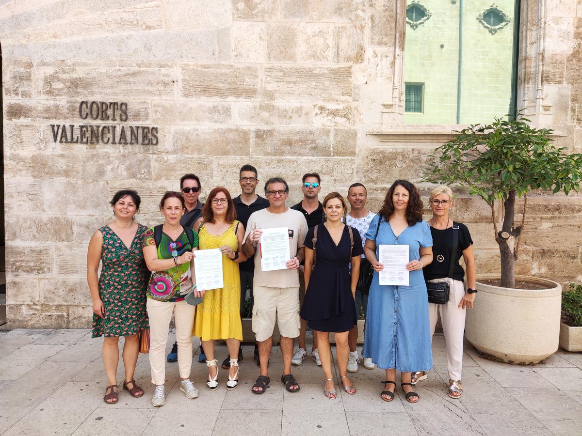 Presentación de la ILP en las Corts, este verano.