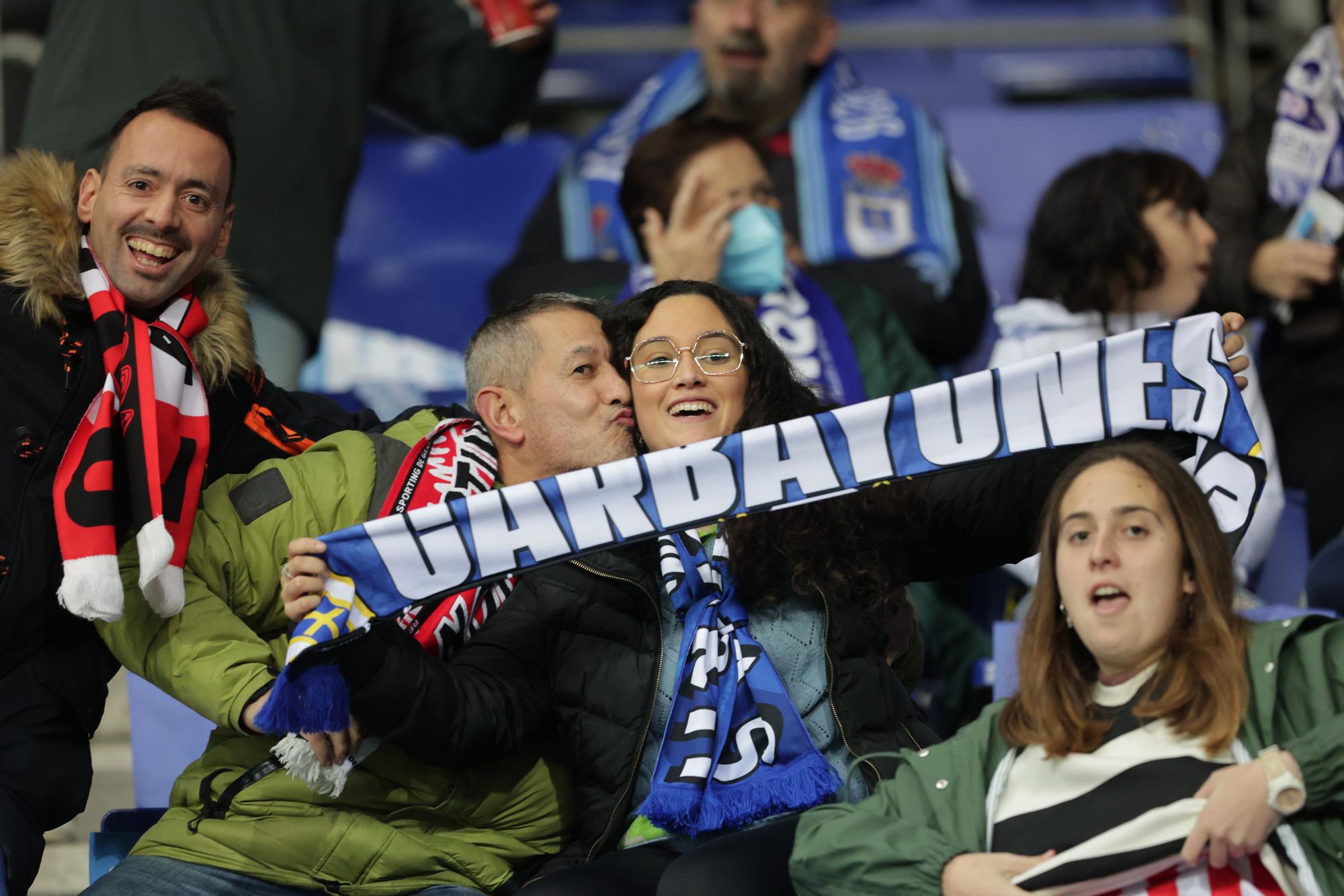 En imágenes: así se vivió el derbi en el Tartiere