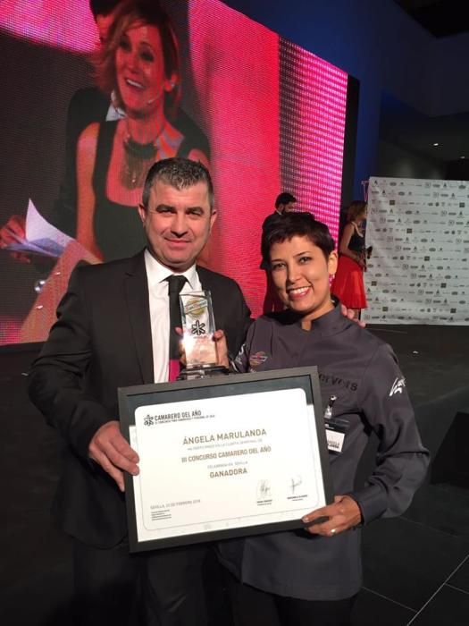 Ángela Marulanda, de la Región de Murcia ganadora de la última semifinal del III Concurso Camarero del Año