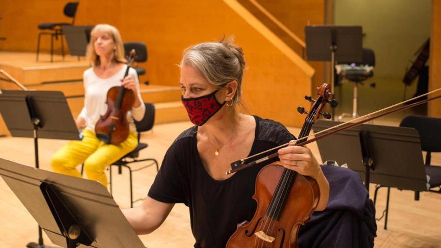 Detall de l&#039;assaig d&#039;aquest matí de l&#039;Orquestra Simfònica de Barcelona i Nacional de Catalunya a l&#039;Auditori