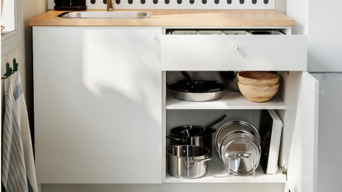 Un mueble de cocina Knoxhult de Ikea.