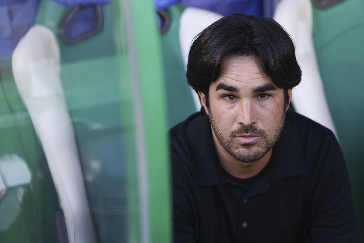 Pere Romeu en el banquillo del Barça durante la final de la Champions
