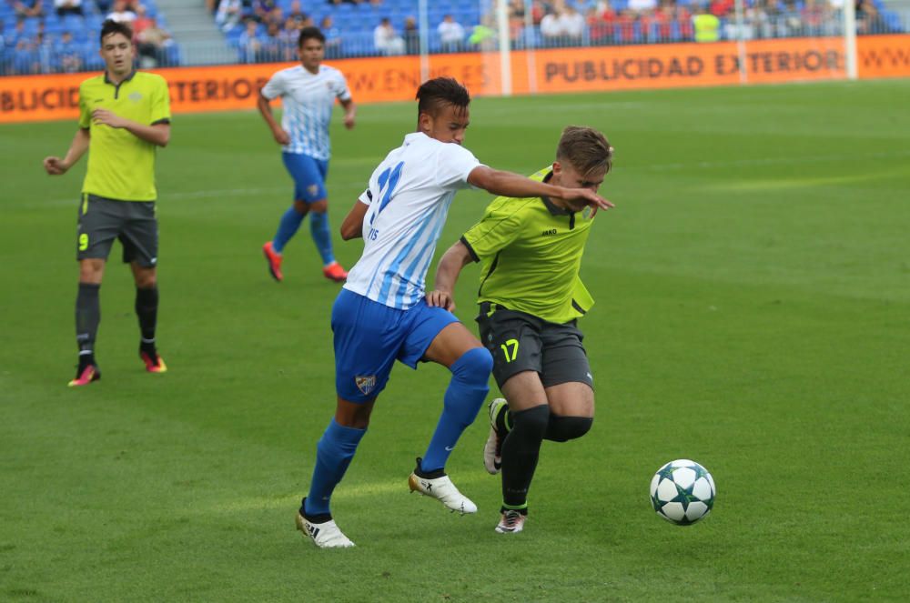 El Málaga juvenil golea al Nitra eslovaco (5-0) en la Youth League