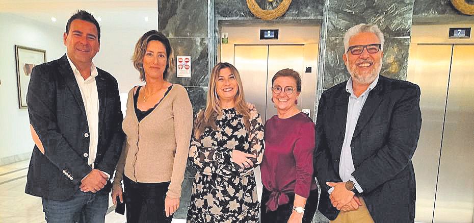 Miguel Olmo, Elsa Fornells, Maria Renart, Cristina Zaforteza y Jesús Barquero.