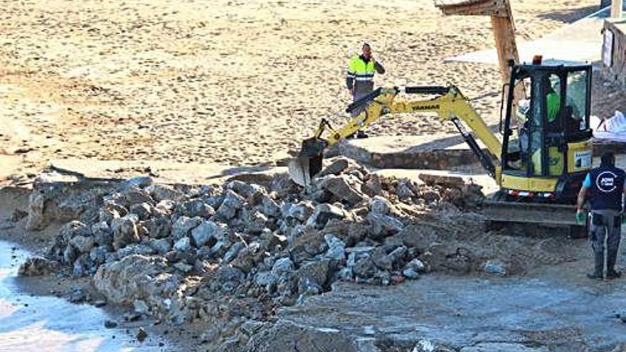 Les obres de reparació de l&#039;estructura van començar ahir.