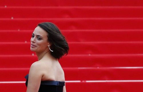 Cast member Berenice Bejo poses on the red carpet as she arrives for the screening of the film "The Search" in competition at the 67th Cannes Film Festival in Cannes