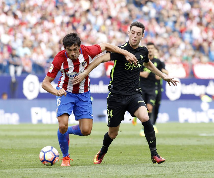 El partido entre el Atlético de Madrid y el Sporting, en imágenes