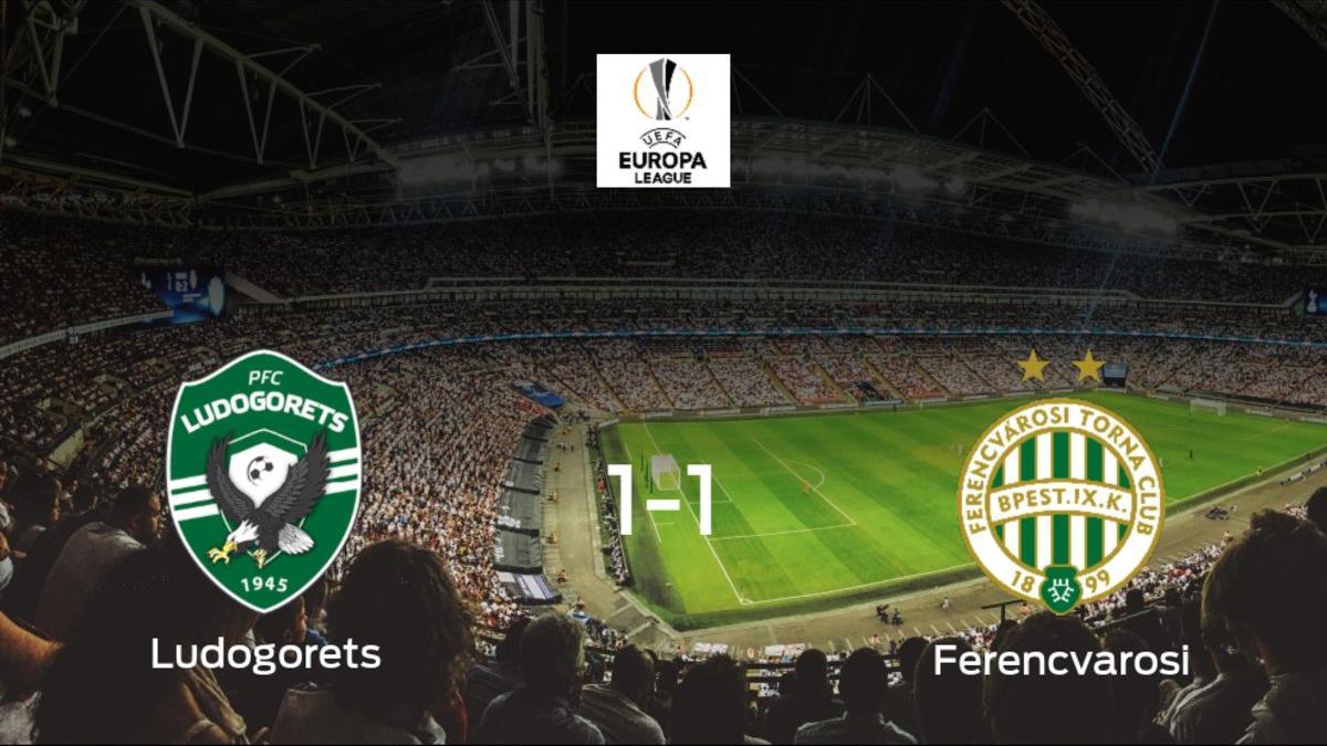 El Ferencvarosi saca un punto al Razgrad a domicilio (1-1)