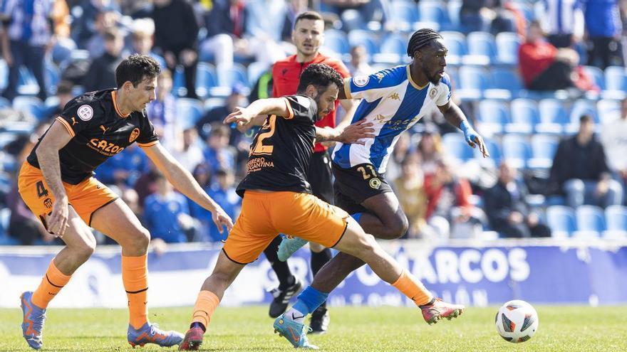 Derrota del Hércules ante el Valencia Mestalla