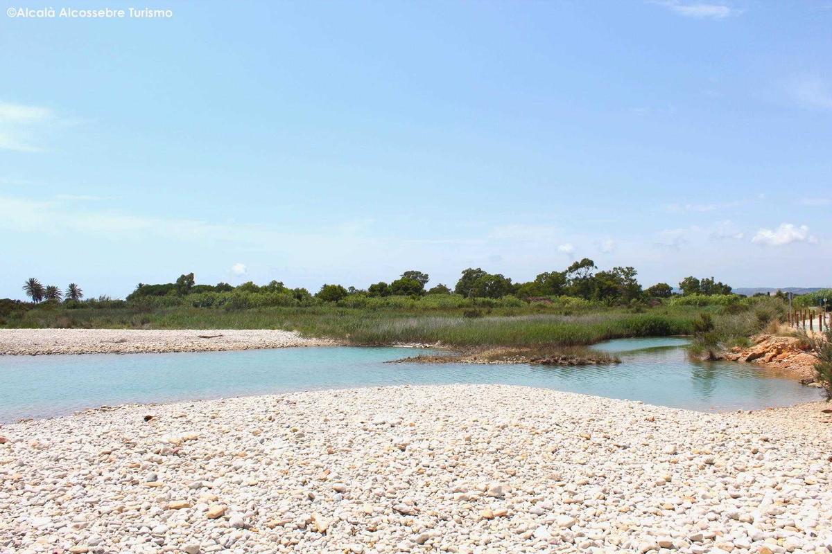 La playa l'Estany, en Alcossebre.