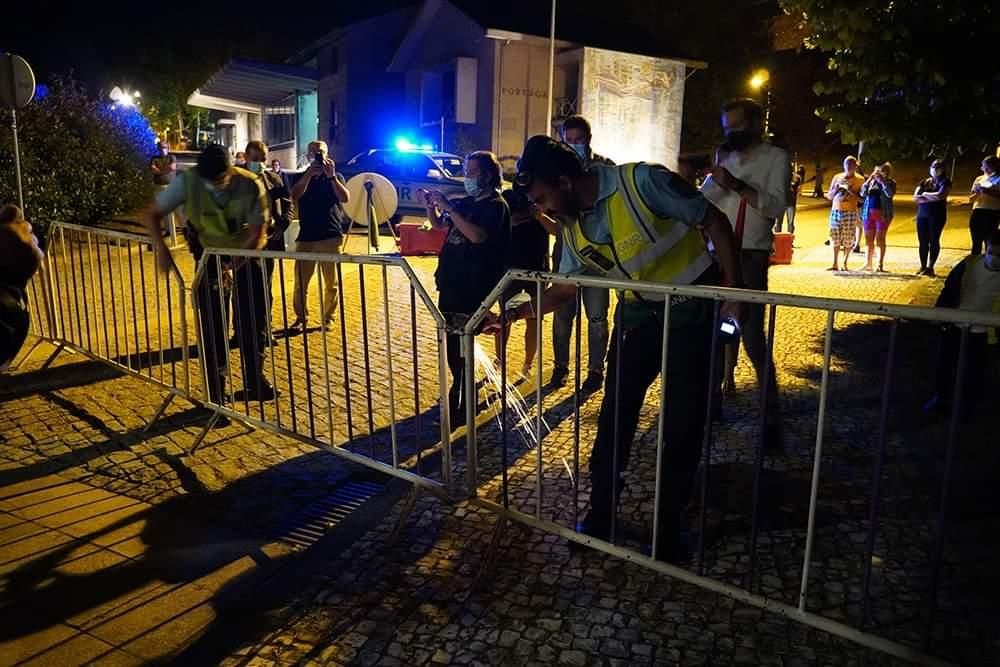 El acto de apertura de fronteras en el viejo puente internacional.