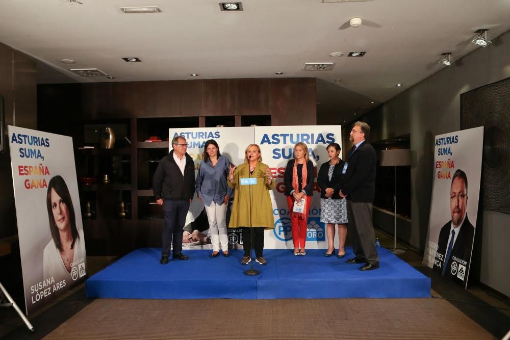 La coalición PP-Foro celebra los resultados electorales