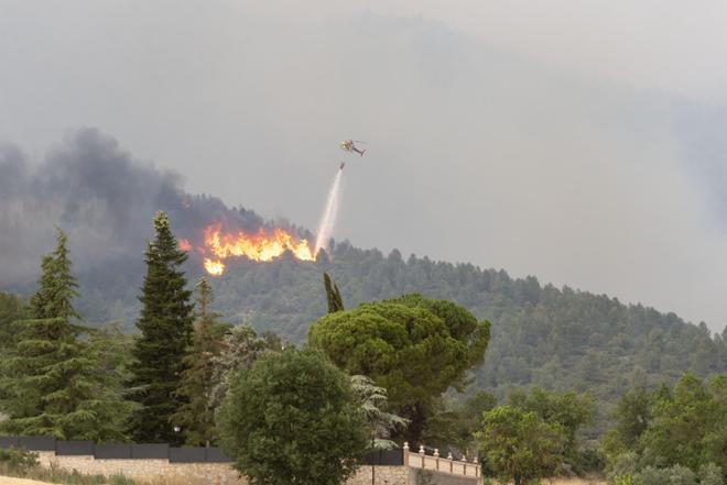Incendio en Artesa de Segre, en Lleida)