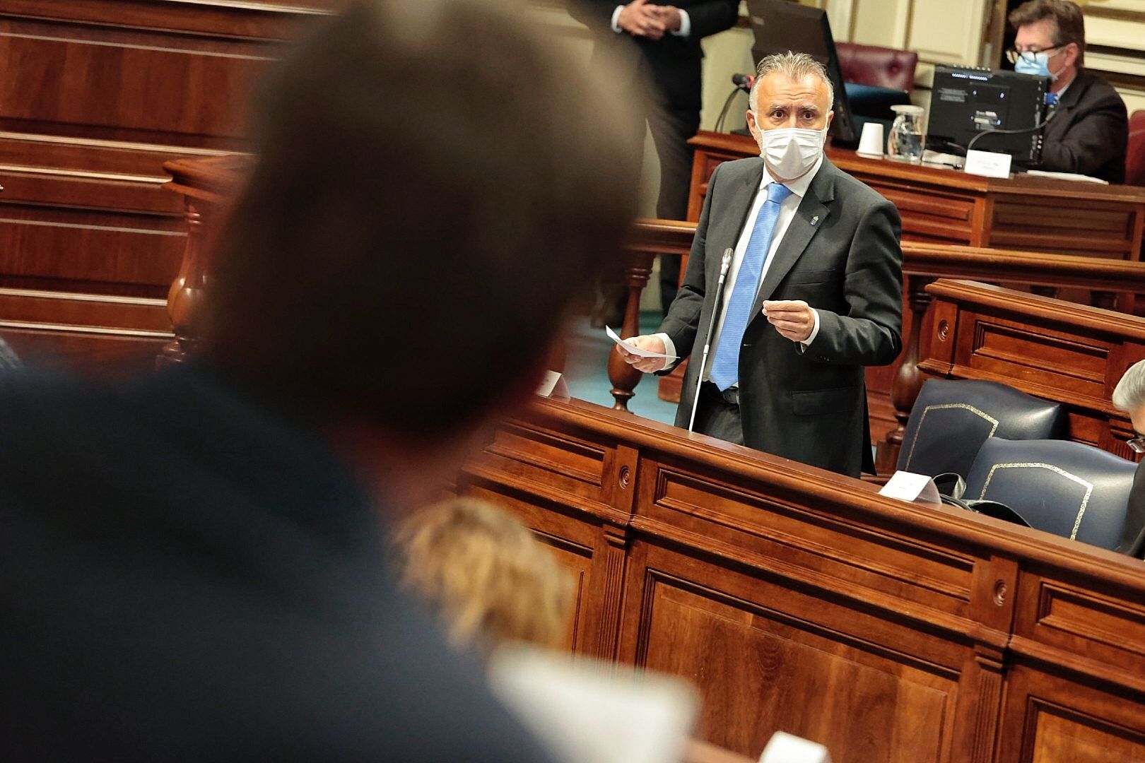 Pleno en el Parlamento de Canarias (23/02/21)